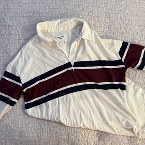 Abercrombie Essential Long Sleeve Rugby Mini Dress